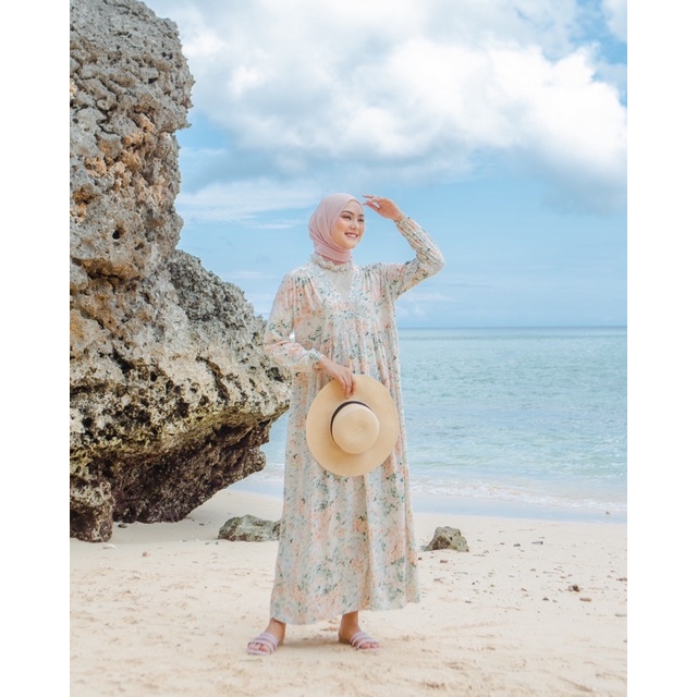 Indrayanti Dress/mandalika dress/Midi Dress/Dresswanita/dress rayon/baju pantai/dress pantai