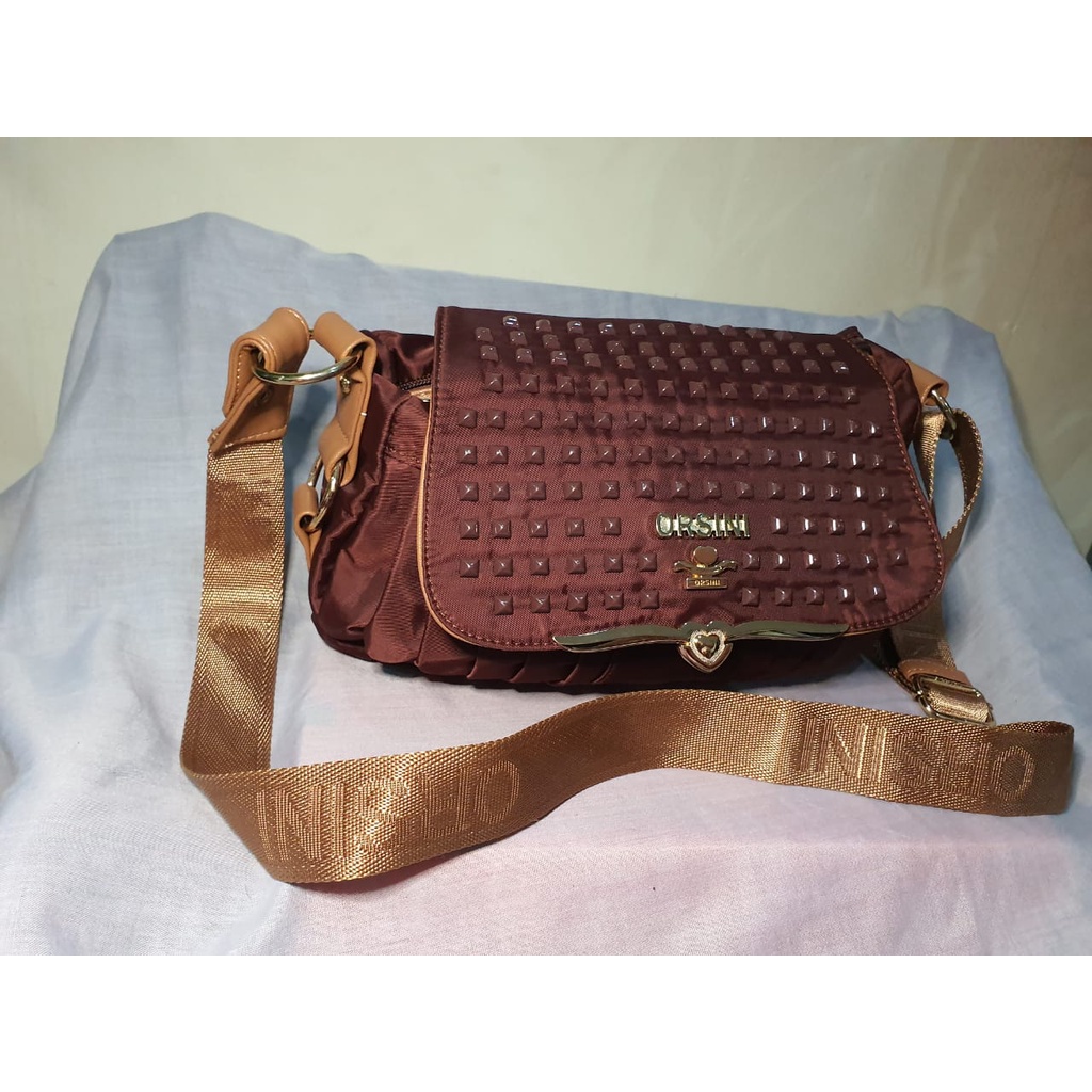 Tas Selempang Orsini Bag Wanita Ungu Impor Elegan Mewah  - Fido Collection