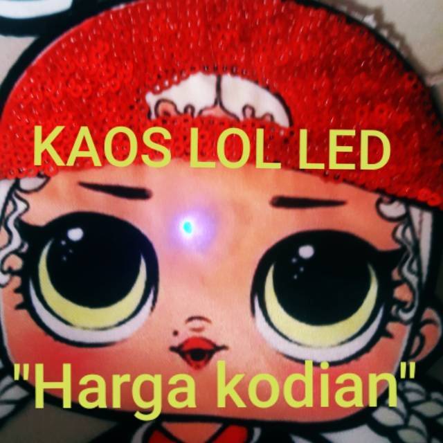 KAOS LOL LED ANAK 1 - 5 thn "KODIAN"