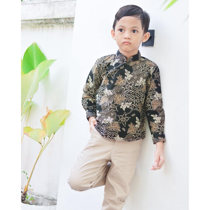 BatikBule Baju Batik Bayi Umur 1 dan 2 tahun kebawah Model Slimfit