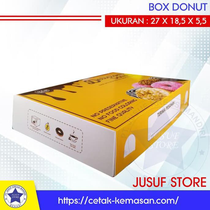 

Dus Donat Ukuran 27X18,5X5,5Cm Isi 50 Pcs
