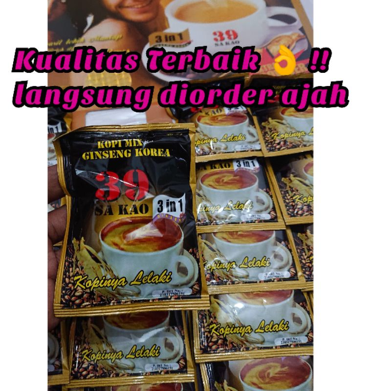 

kopi 39 3in1Kopi Mix Gingseng korea 5bungkus
