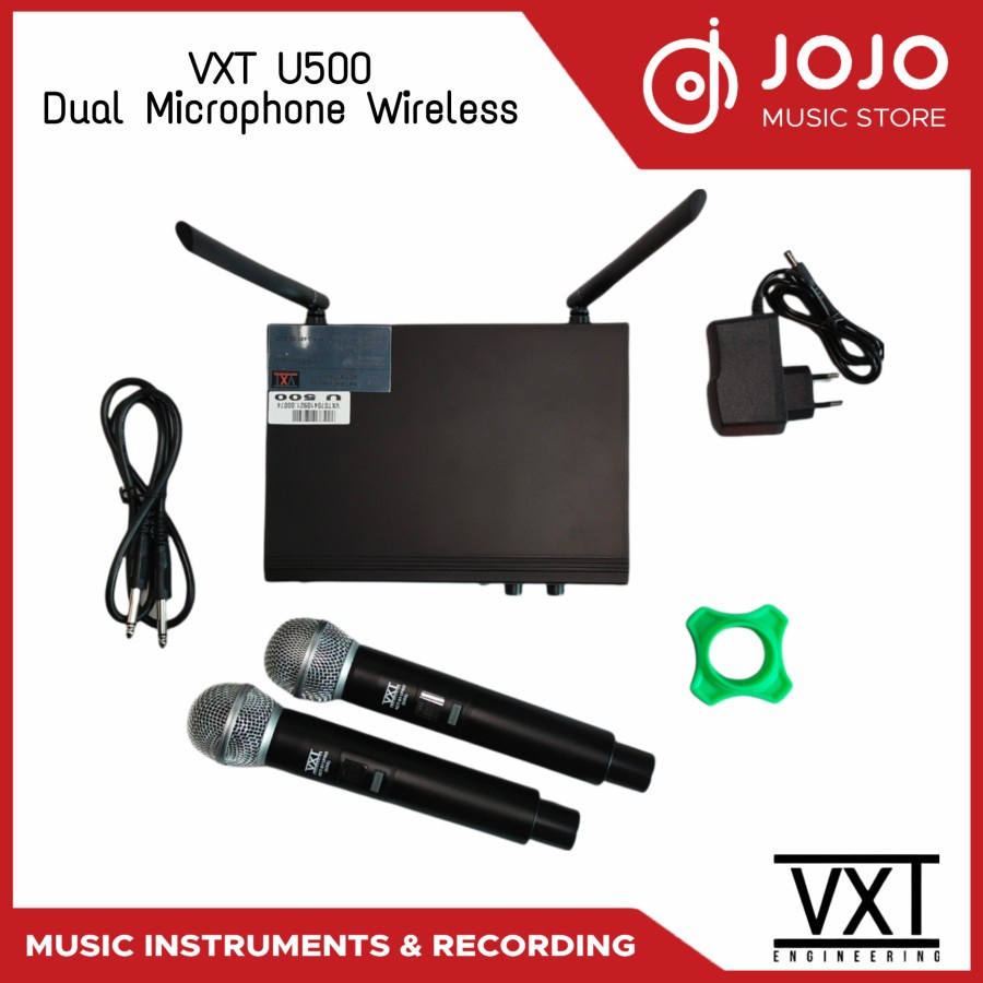 VXT U500 Dual Handheld Microphone Wireless