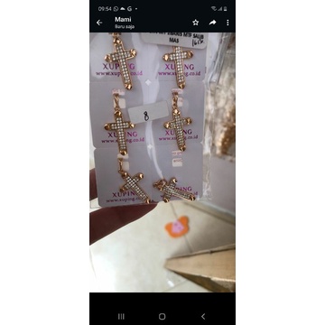 kalung salib xuping