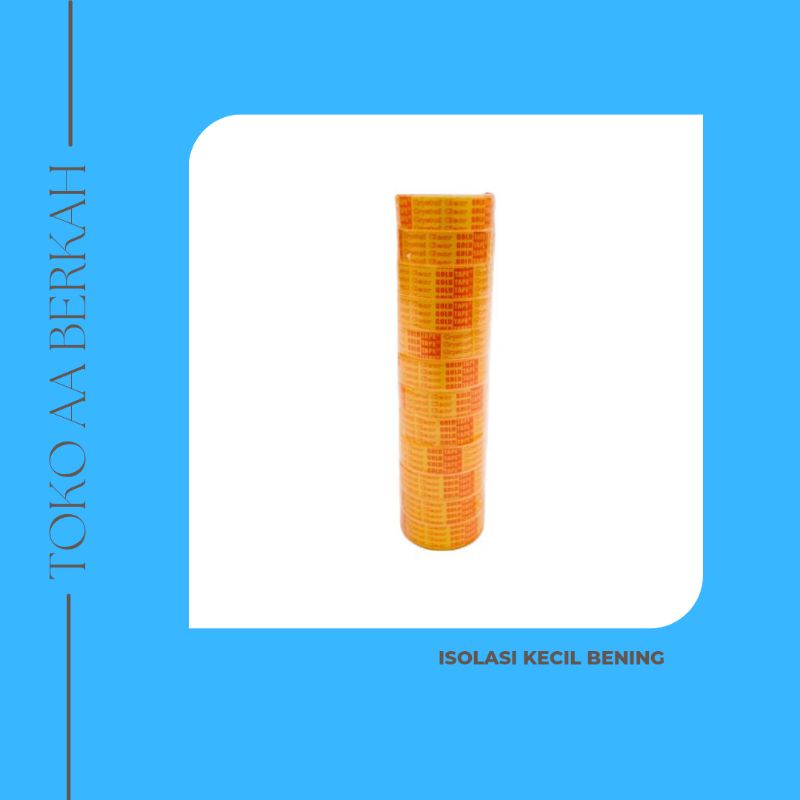 

Gold Tape Isolasi Kecil Bening