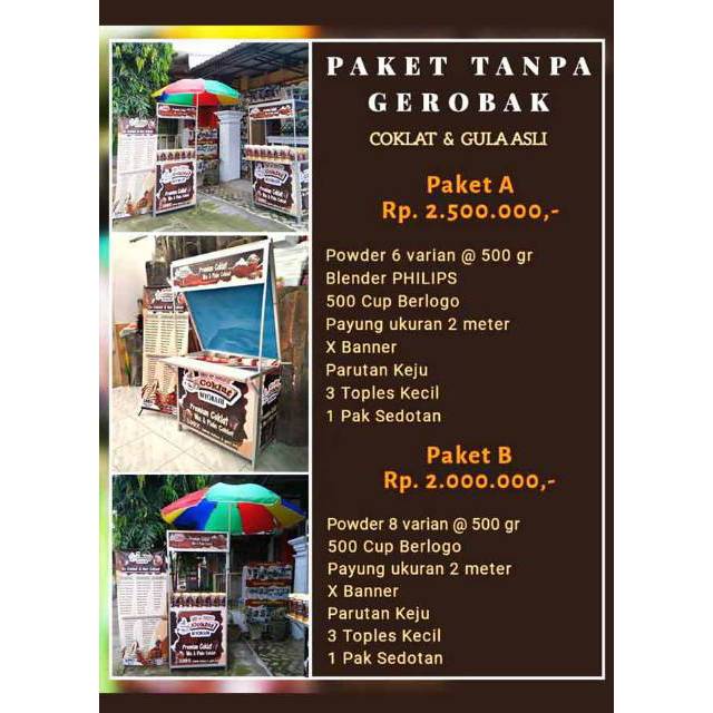 

Paket B Tanpa Gerobak