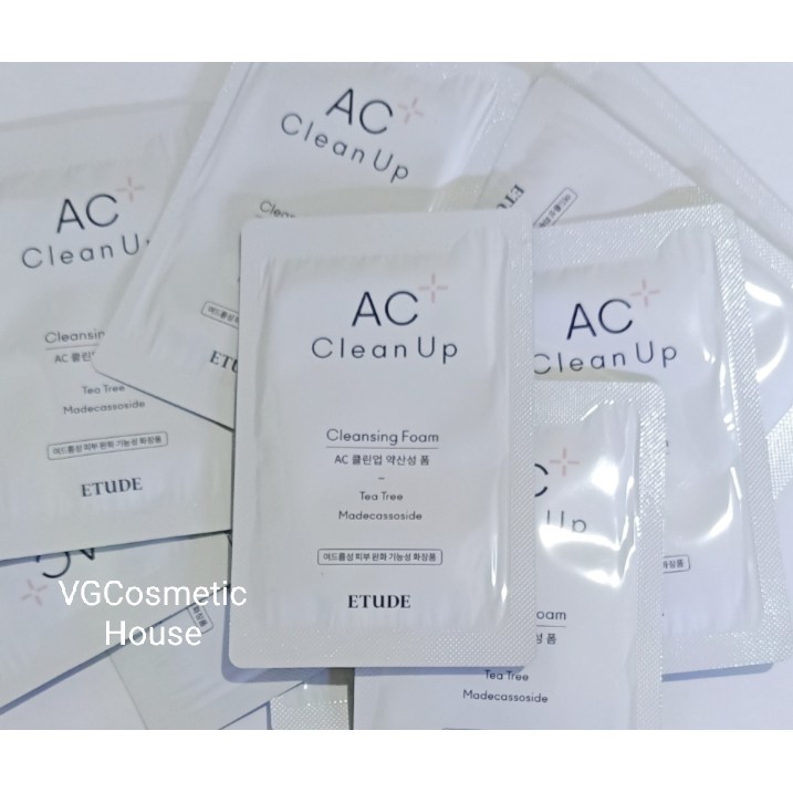 Etude House AC Clean Up Daily Cleansing Foam sachet