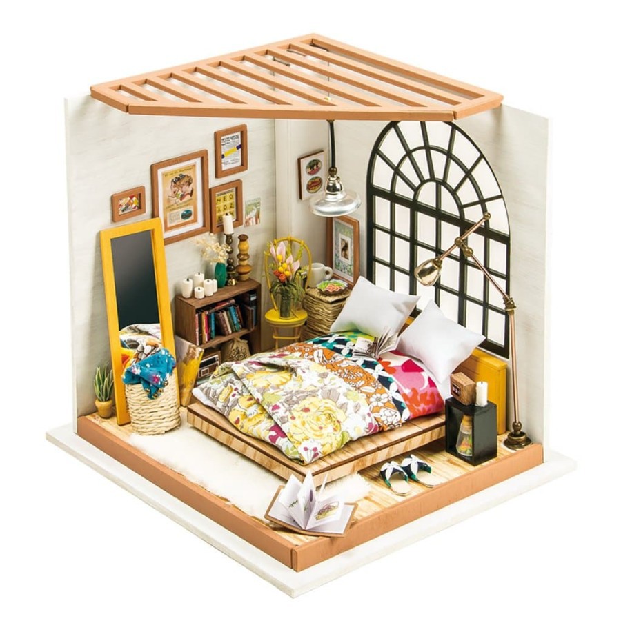 ROLIFE Robotime Diy Dollhouse Kit-Alice'S Dreamy Bedroom Dg107 Hobby Toy Collection