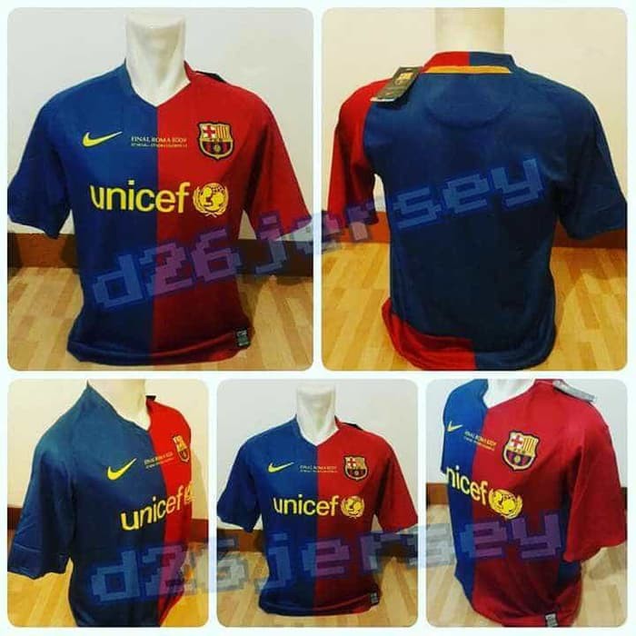 Terlaris Jersey RETRO Barcelona FINAL UCL ROMA 2009 OFFICIAL