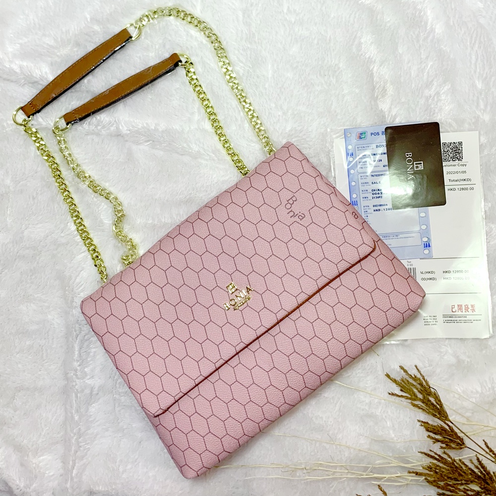 TAS WANITA IMPORT BRANDED PREMIUM BOX BONI4 PINK