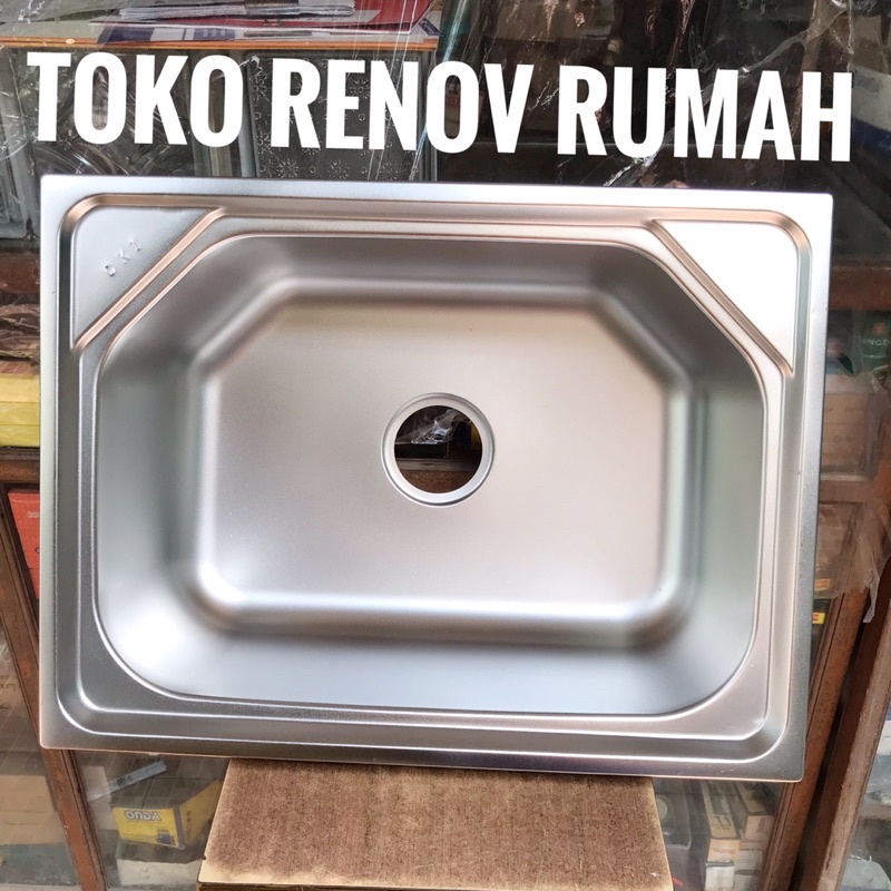 bak cuci piring lubang 1 (KUALITAS PREMIUM) tebal dan dalam/ tempat cuci piring/ sink cuci piring/ w