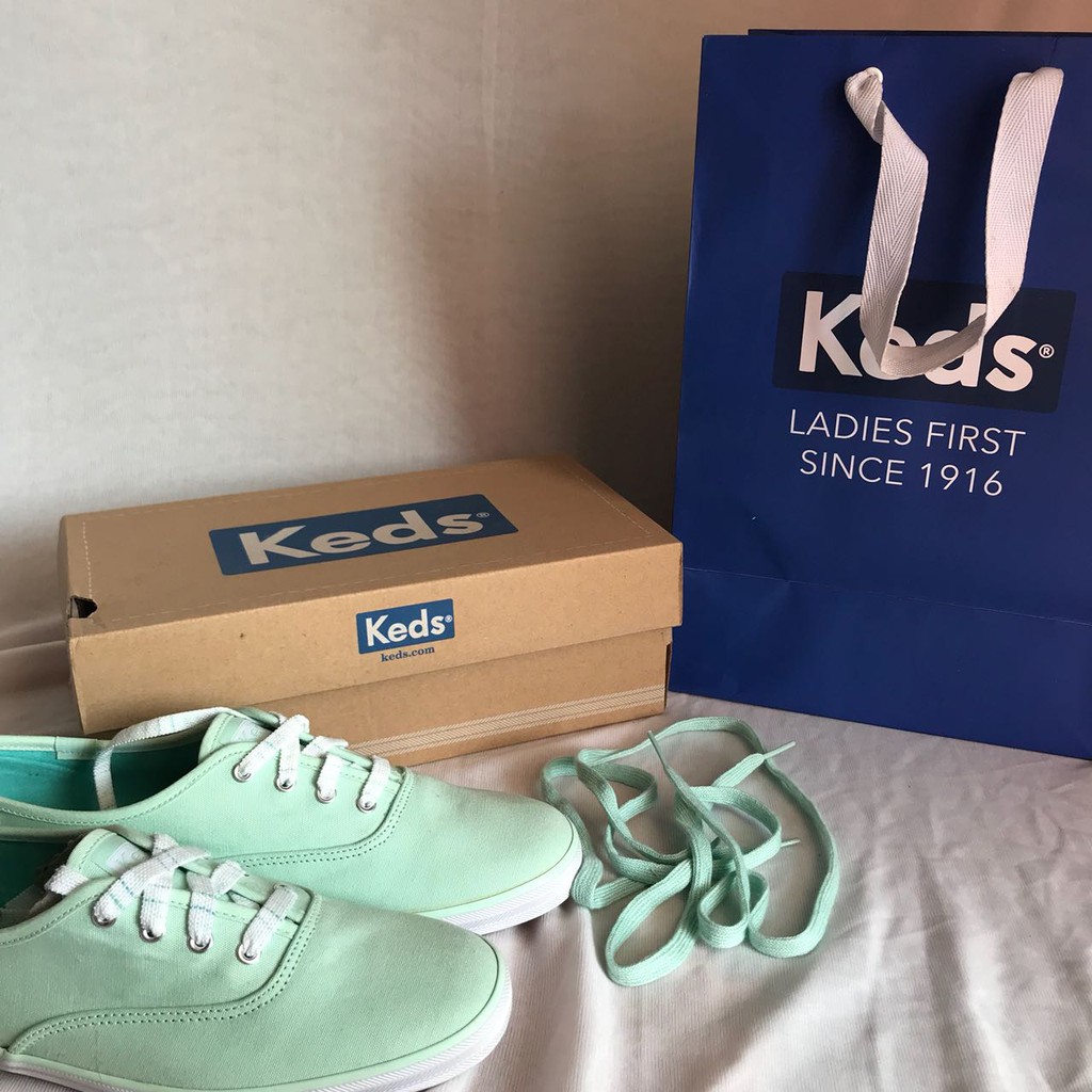 mint green keds shoes