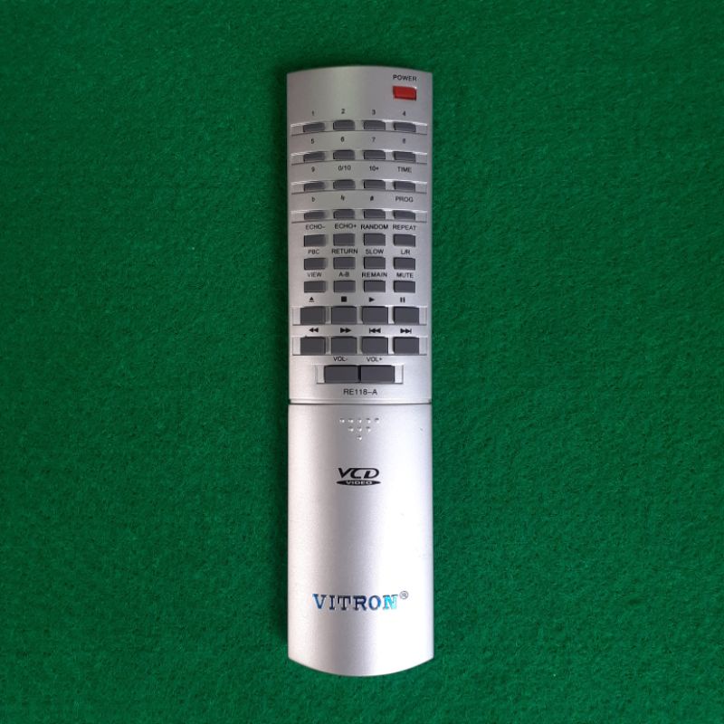 Remote VCD Player VITRON Original Asli . RE118 - A .