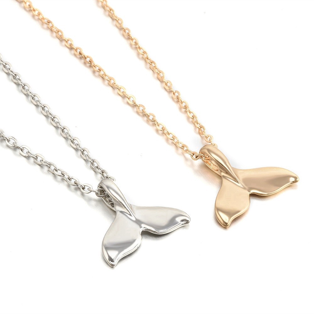 【TERSEDIA &amp; COD】Fashion sweet fish tail necklace pendant jewelry