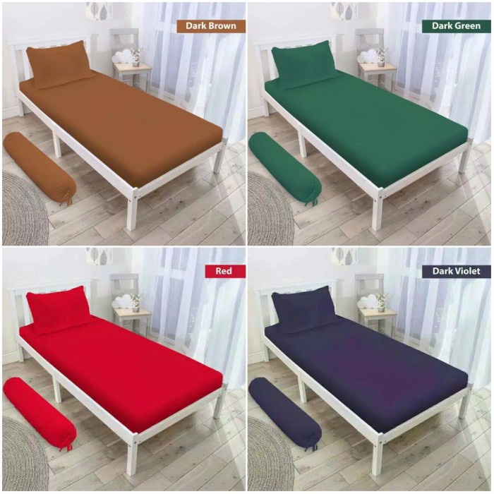 Sprei & Bedcover Premium Sprei Vito Polos Single Ukuran 90X200 - Turquoise