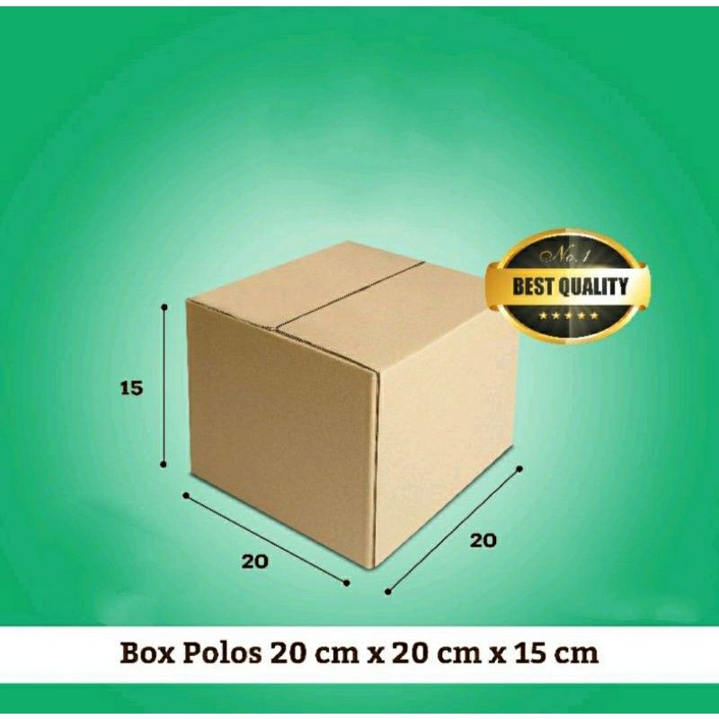 Promo COD Kardus polos ukuran 20x20x15 karton box packing