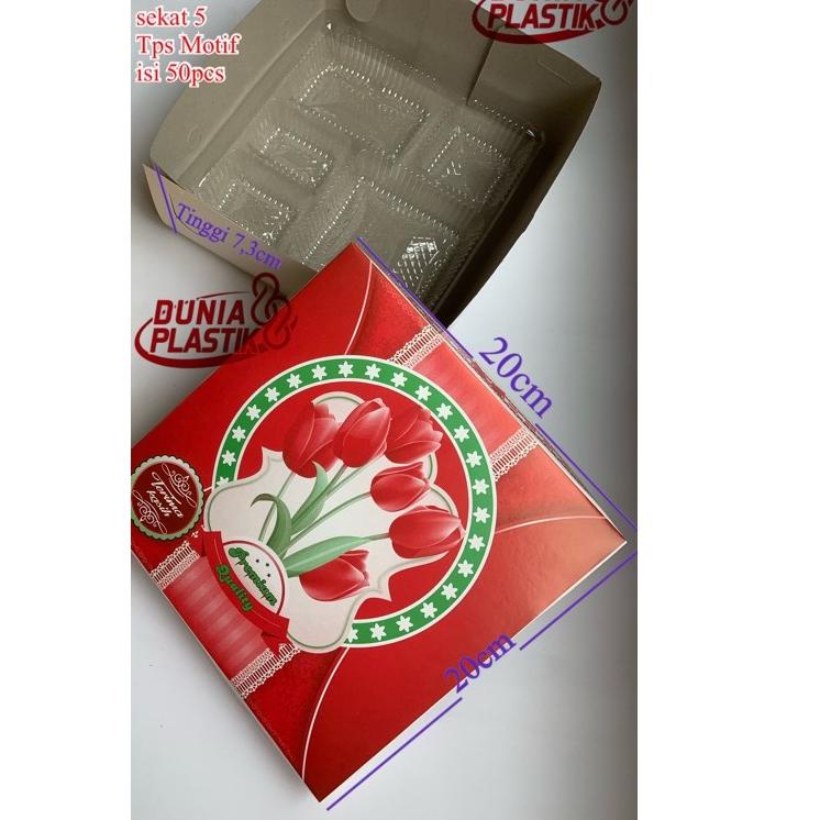 

Terbaru! isi50set DUS MOTIF + MIKA 20x20CM SEKAT 5 box kardus kotak kertas tempat bekal makan nasi hatajan