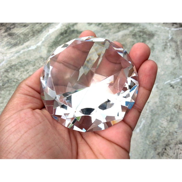 Batu Permata American Diamond / Berlian Putih Sintetis Jumbo Big 