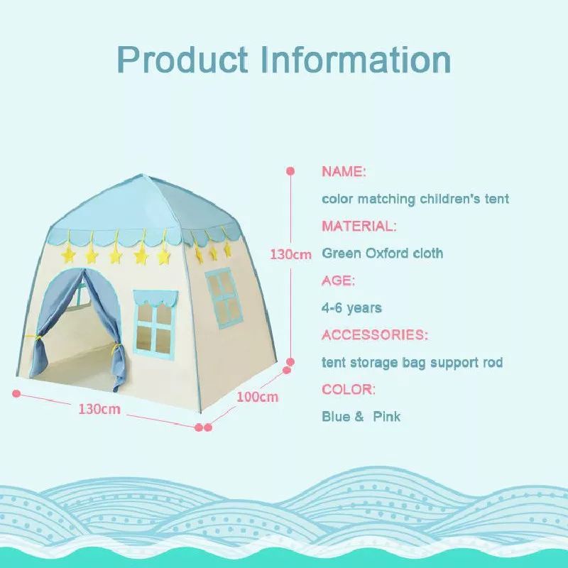 Tenda Anak Bermain Tenda Camping Kids Playhouse Indoor  Ukuran BIG  130x135x120