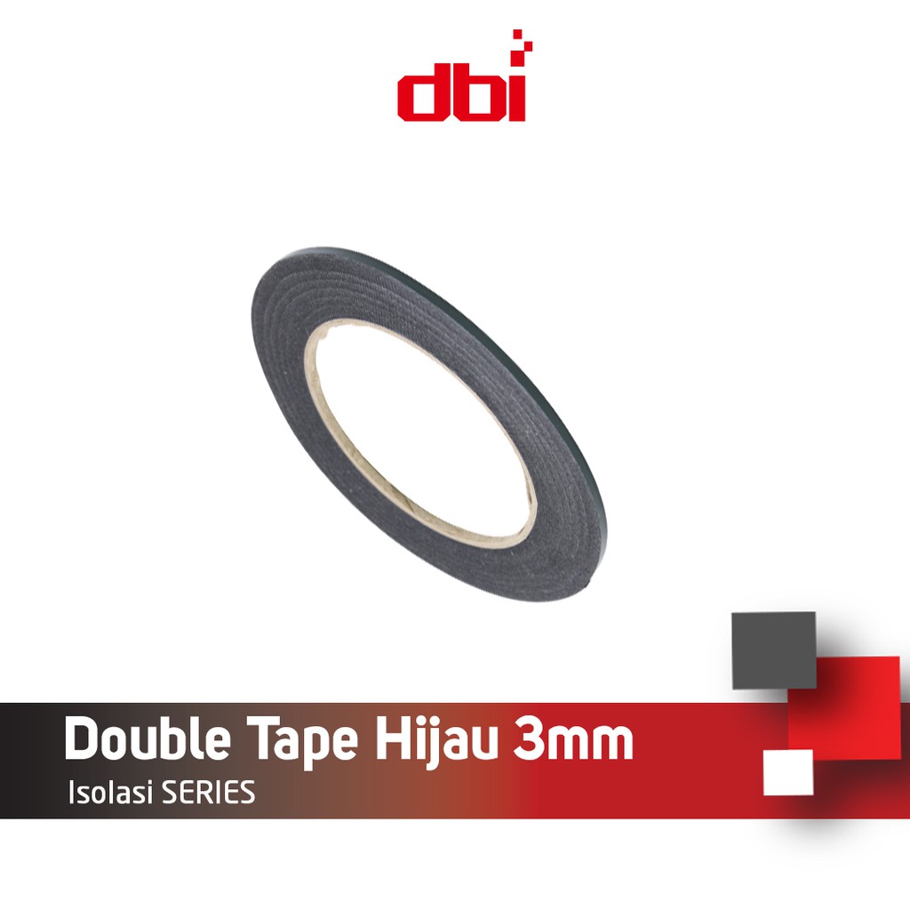 Isolasi Double Tape Foam Busa 3mm Hijau