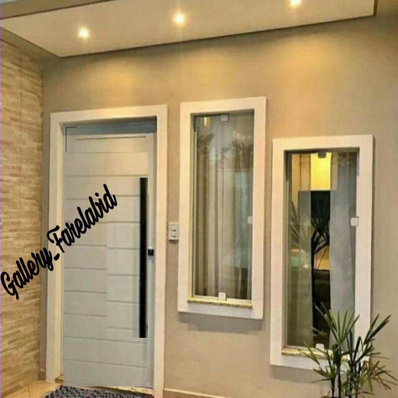 Handle Pintu Rumah Stainless Steel Hitam 60 Cm Gagang Pintu Rumah Modern 45 Cm Pegangan Pintu Kupu Tarung Tarikan Pintu Rumah Utama Minimalis