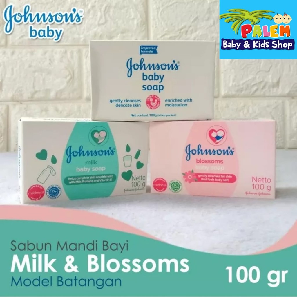 Johnson's Baby Blossoms Soap sabun batang Johnson Blossom Milk Soap 100g