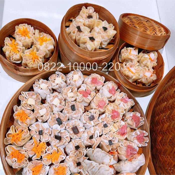 

Produsen Dimsum Enak Bener Frozen Mix 6 Varian Topping GRATIS Saus Nikmat