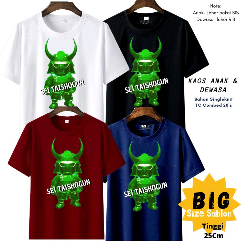 BIG! BAJU ANAK COWOK 3-12Tahun -Remaja-Dewasa-JUMBO SEI TAISHOGUN Stumble