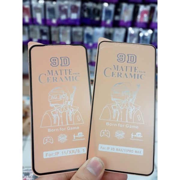 IPHONE 11 11 PRO 11 PRO MAX XR 12 MINI 7 PLUS 8 PLUS FILM MATTE CERAMIC ANTI GLARE ANTI  MINYAK