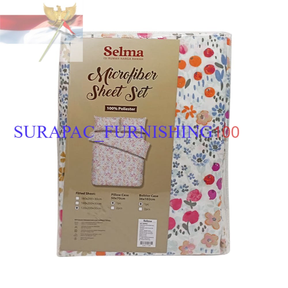 Seprai Microfiber Caitri 120 x 200 + 30 cm/seprai cantik/seprai set/seprai promo