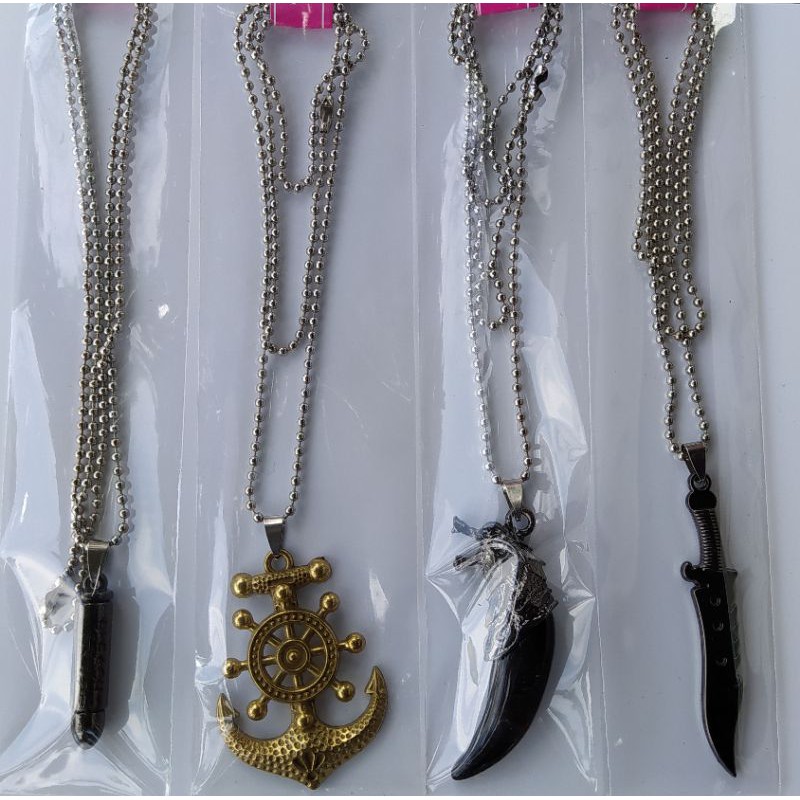 Kalung Kujang Rantai Metal Import Premium