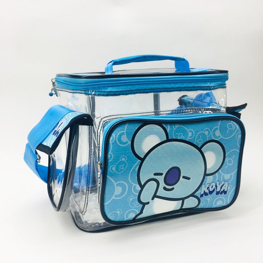 Showme TAS TEMPAT MAKAN Anak Sekolah/ LUNCH BAG / GOODIE BAG  BTS21 COKY Pink Imut