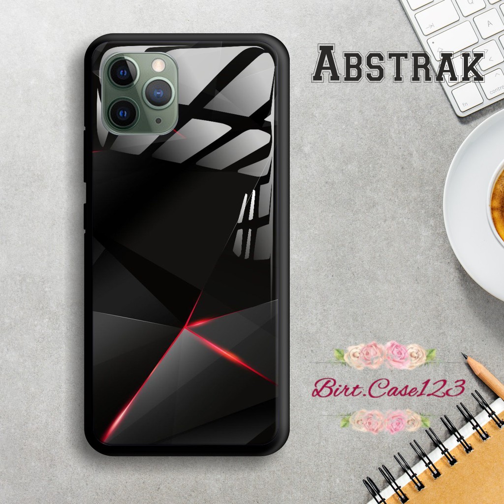 Back case glass ABSTRAK Oppo A3s A1k A5 A9 2020 A7 F9 A5s A31 A52 a53 A92 A37 A57 A59 A71 A83 BC1366