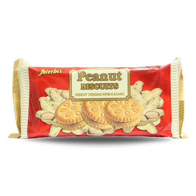 

INTERBIS Peanut Biscuits Krim Kacang 140 gr #ITK