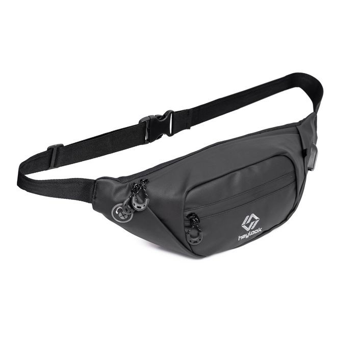 TAS SLEMPANG PRIA WAIST BAG COWOK CROSSBODY BODYPACK GADGET PRIA - CRUIZE BLACK
