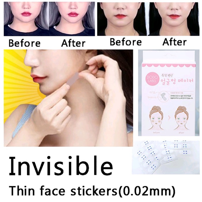 Dodo label face lift tape for V shape 40Pcs - Stiker Penirus Wajah