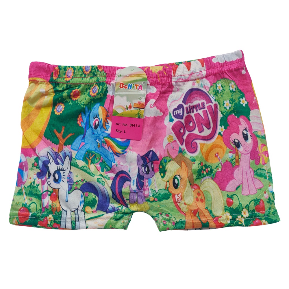 Boxer Anak Perempuan Karakter Uk M L XL (3 Pcs)