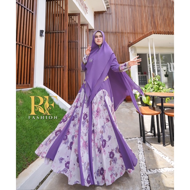 Lalunna Syari by RF Fashion by Rayhan Co. Lilac Ceruty