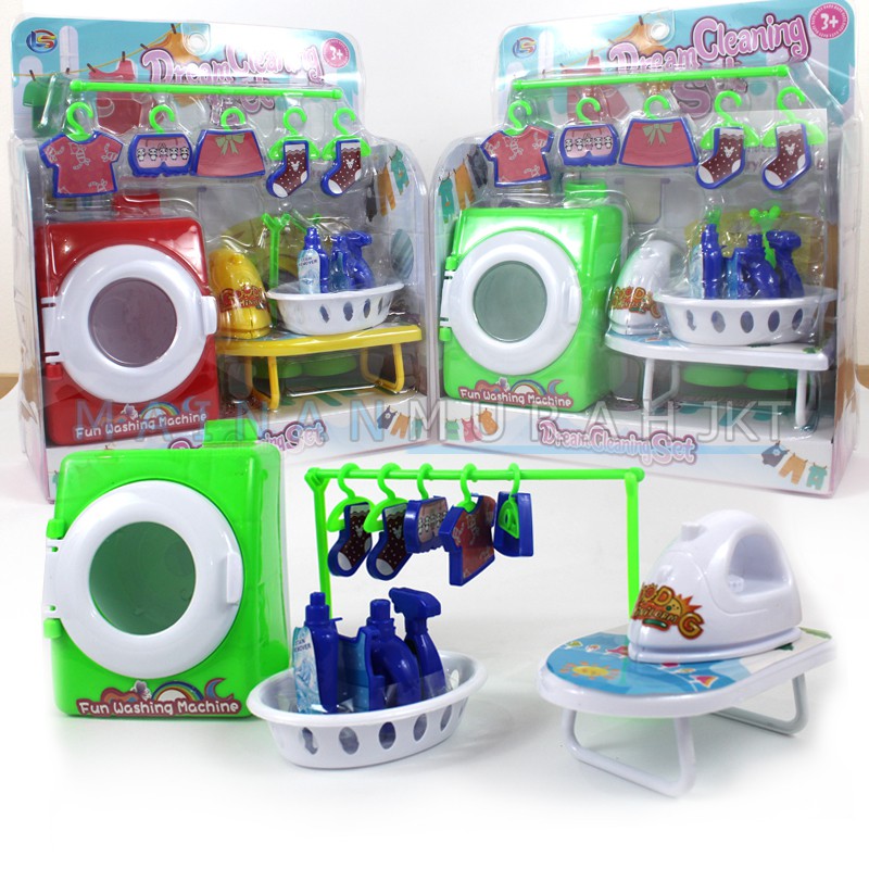 MAINANKEI MAINAN ANAK SET LAUNDRY DREAM CLEANING SET LH6 MAINAN ANAK PEREMPUAN FUN WHASING MACHINE