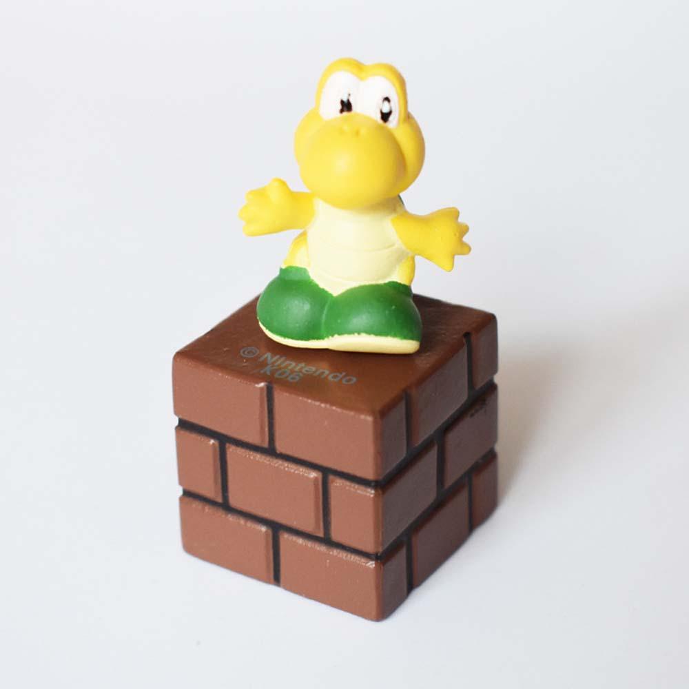 Quinton Action Figurine Lucu Kartun Jamur Dekorasi Desktop Mario Model Anime Bros Super Mario.