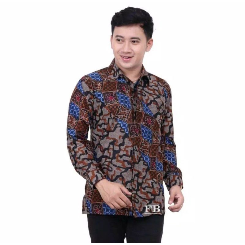 KEMEJA BATIK PRIA LENGAN PANJANG