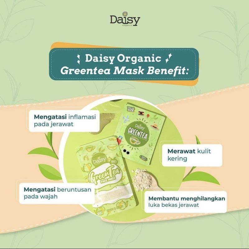 [FREE GIFT] Daisy Organic Masker Alami Perawatan Wajah Original 60gr