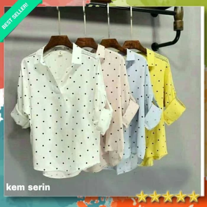 SERIN BAJU KEMEJA WANITA KEMEJA WANITA JUMBO BAJU HEM WANITA PROMO