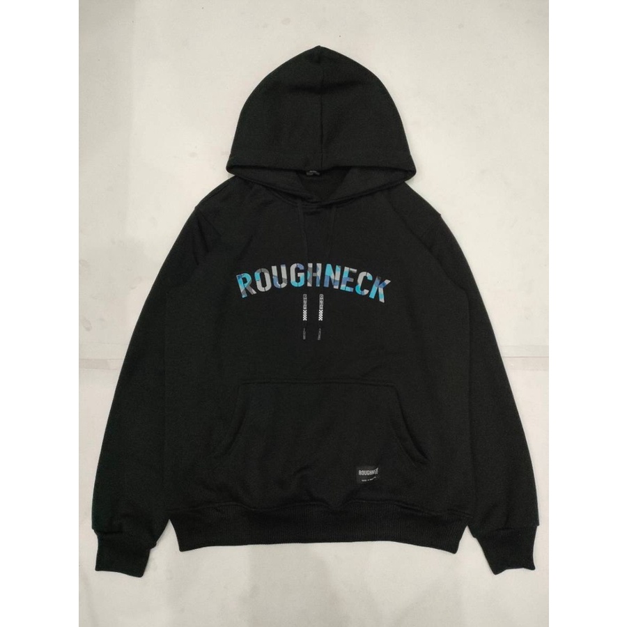 Sweater hoodie roughneck college black camofluge Sweater hoodie jemper ROUGHNECK 1991 matt fleece premium Jaket pria sweater pria ROUGHNECK