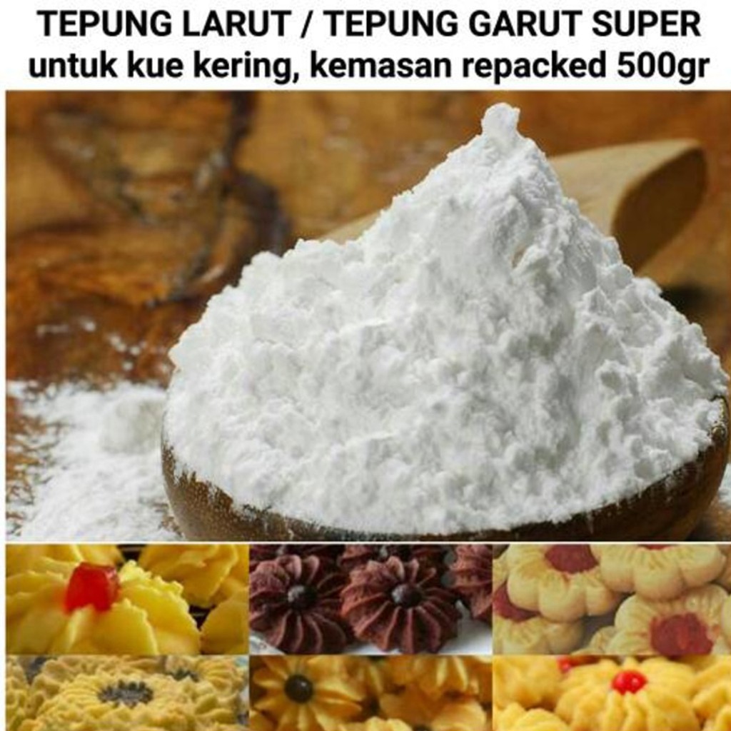

tepung larut tepung garut super kue kering 500 gram