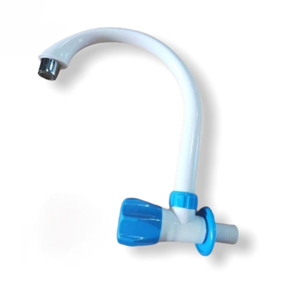 Kran Angsa Wastafel Plastik PVC / Kran Air Cuci Piring