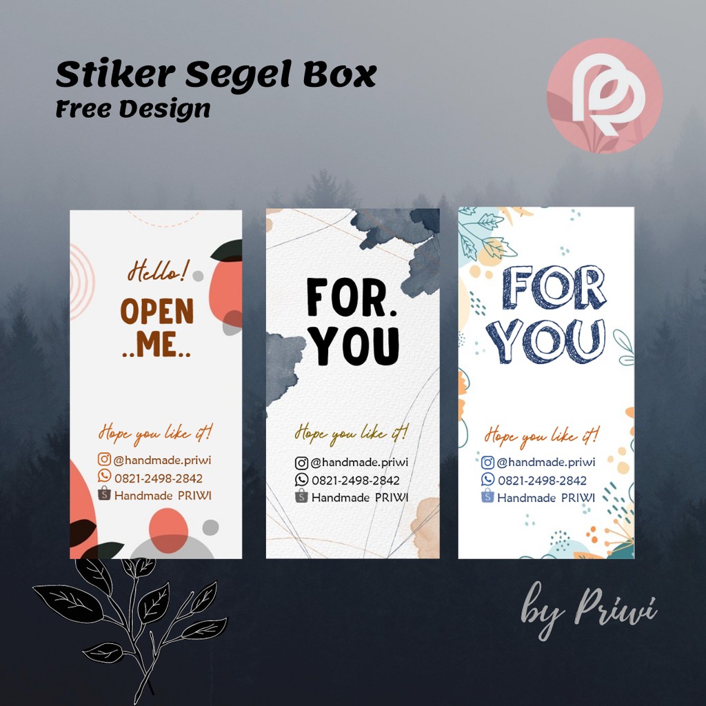 

CETAK STIKER SEGEL BOX HAMPERS MAKANAN CUSTOM