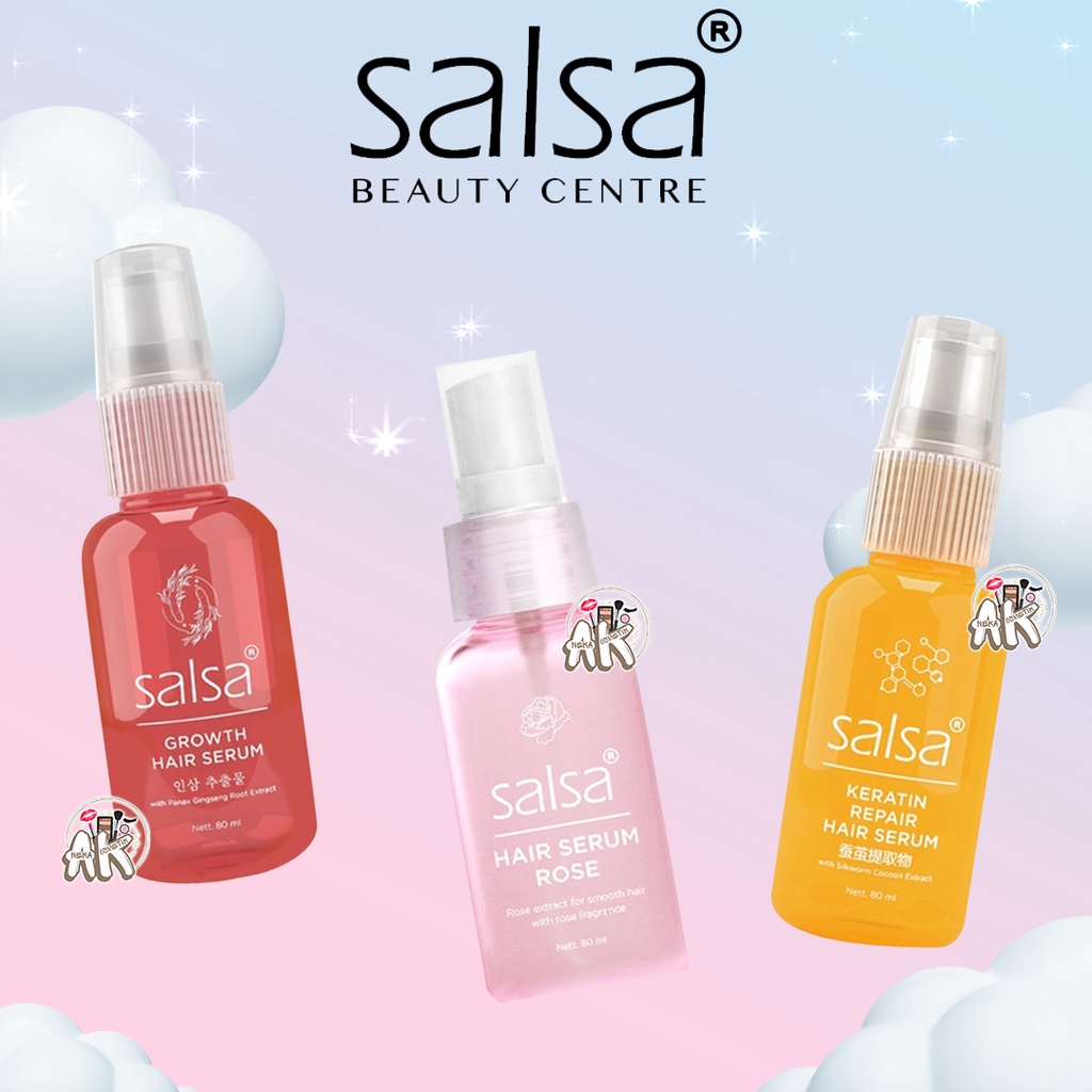 Salsa Hair Serum All Varian For All Hair Type 80ml ( Rose / Kerantin / Growth )