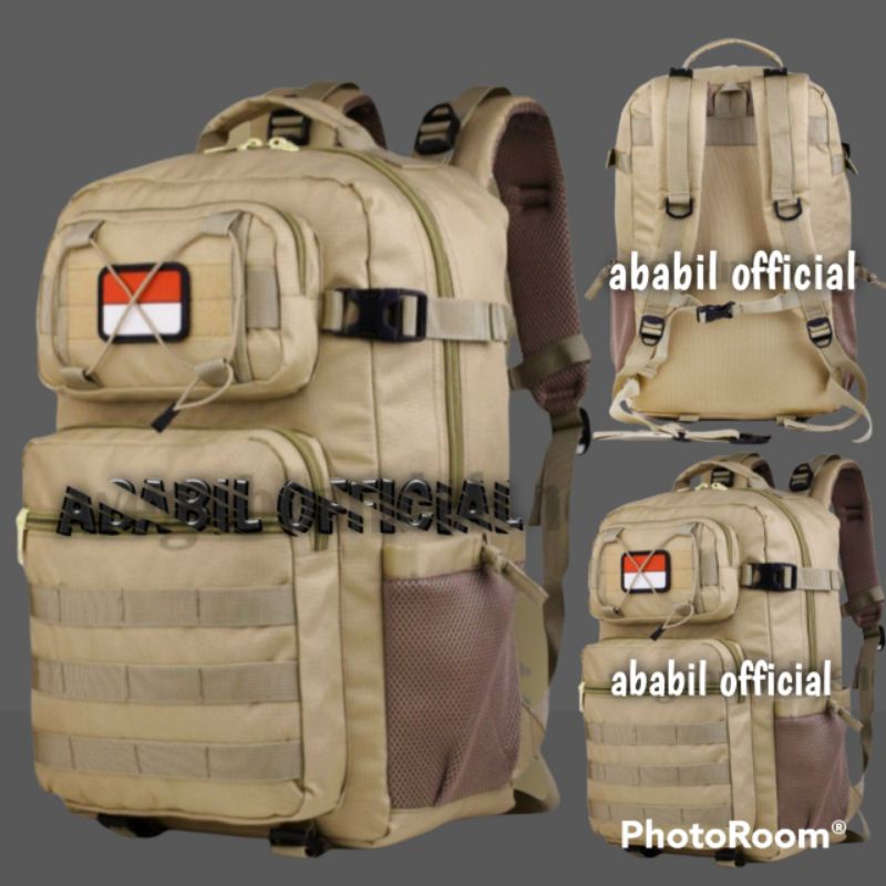 TAS RANSEL ARMY PRIA-TAS TACTICAL-TAS PUNGGUNG ARMY FREE 1 LOGO