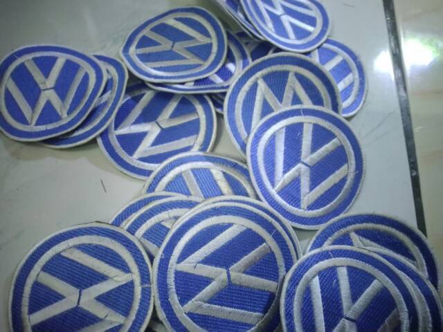 Emblem patch bordir logo vw